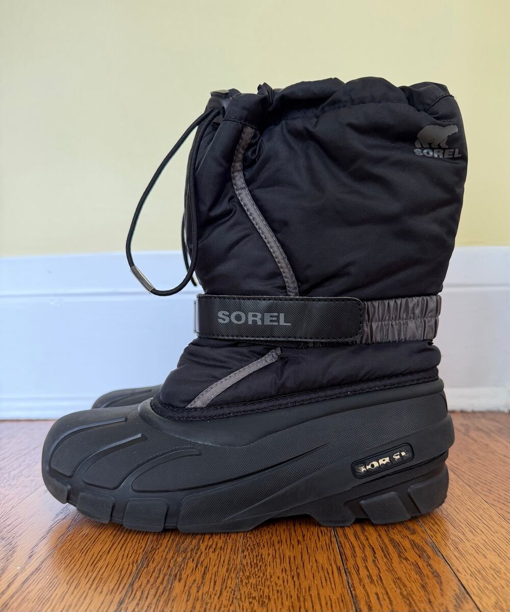 Sorel Kids' Black Snow Boots Size 5 Big Kid